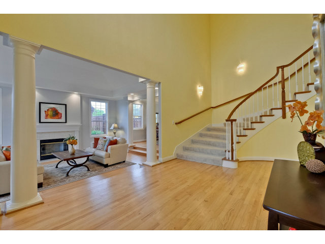 10171 Carmen Road Cupertino, CA 95014 - Photo 2 of 25 a view of entryway and hall with wooden floor