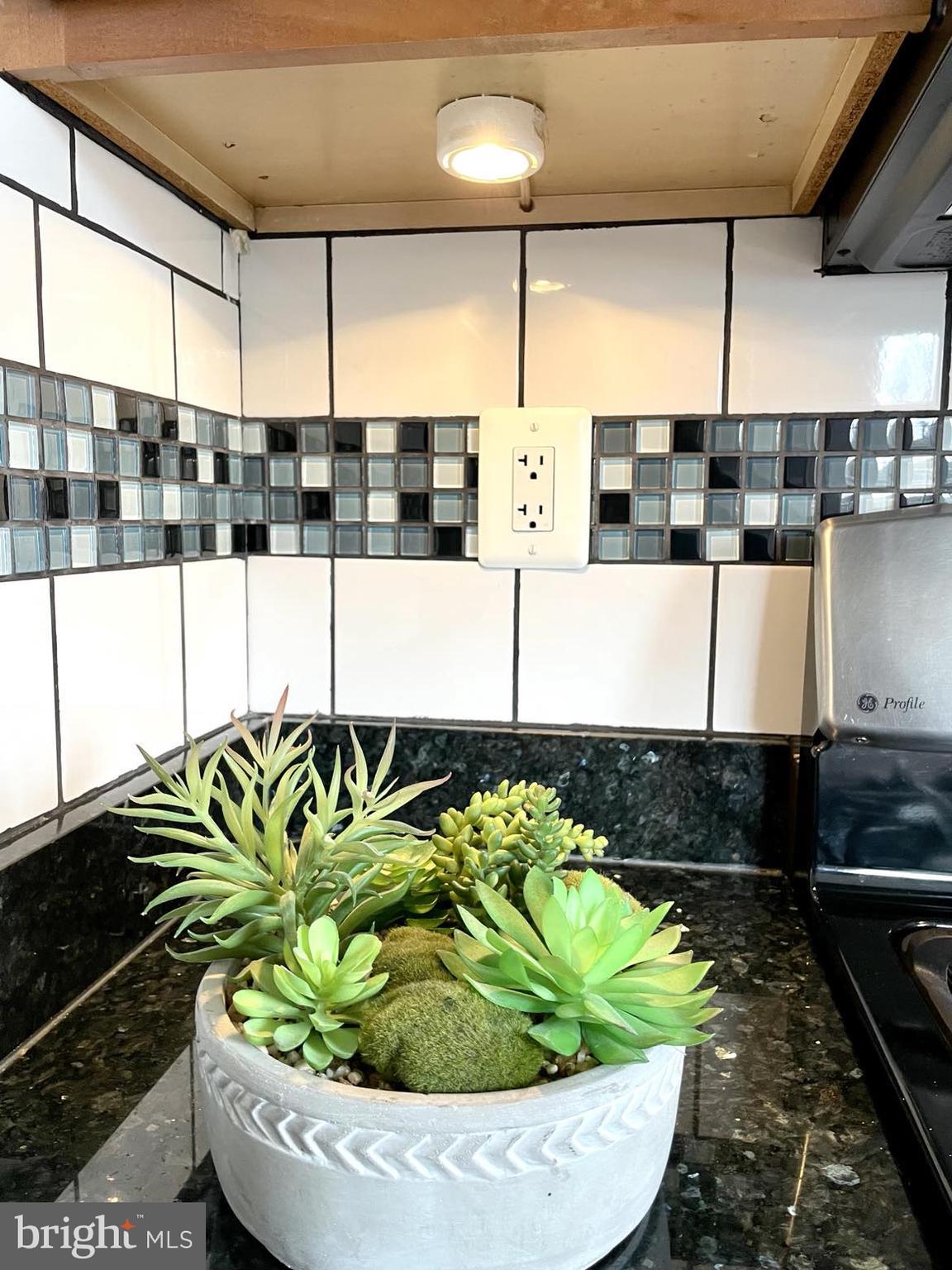 203 South Courthouse Road Arlington, VA 22204 - Photo 14 of 43 a kitchen with stainless steel appliances kitchen island granite countertop a sink a counter space and a window