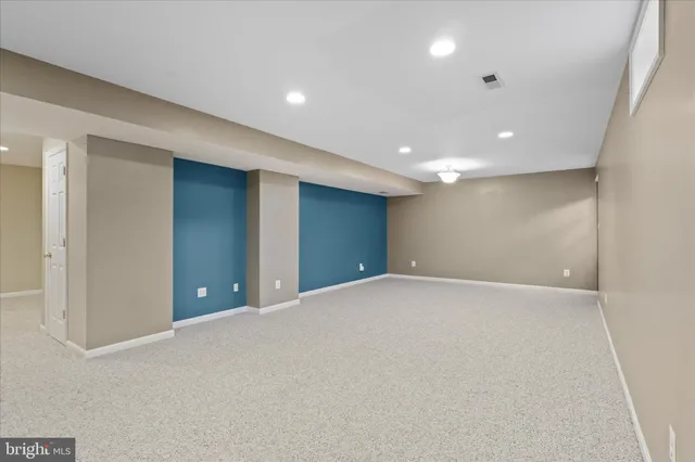 a view of an empty room