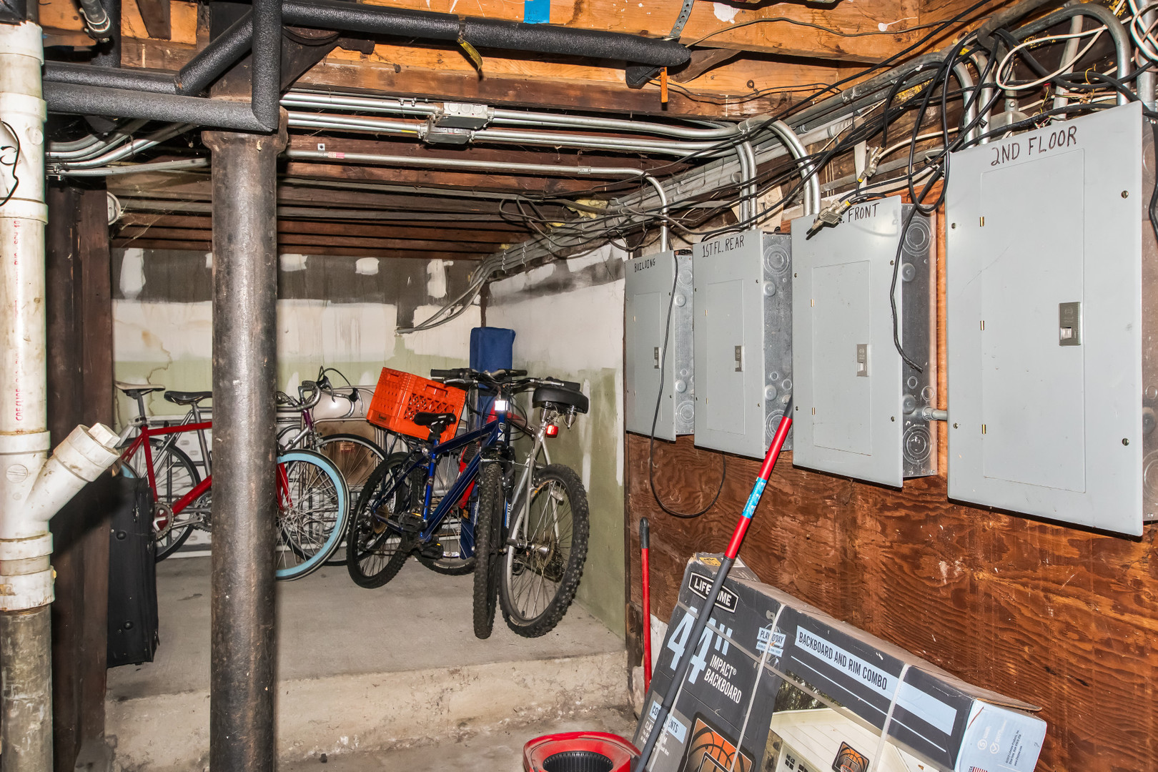 2238 West 21st Place Chicago, IL 60608 - Photo 30 of 37 a view of a storage room with a lot of stuff