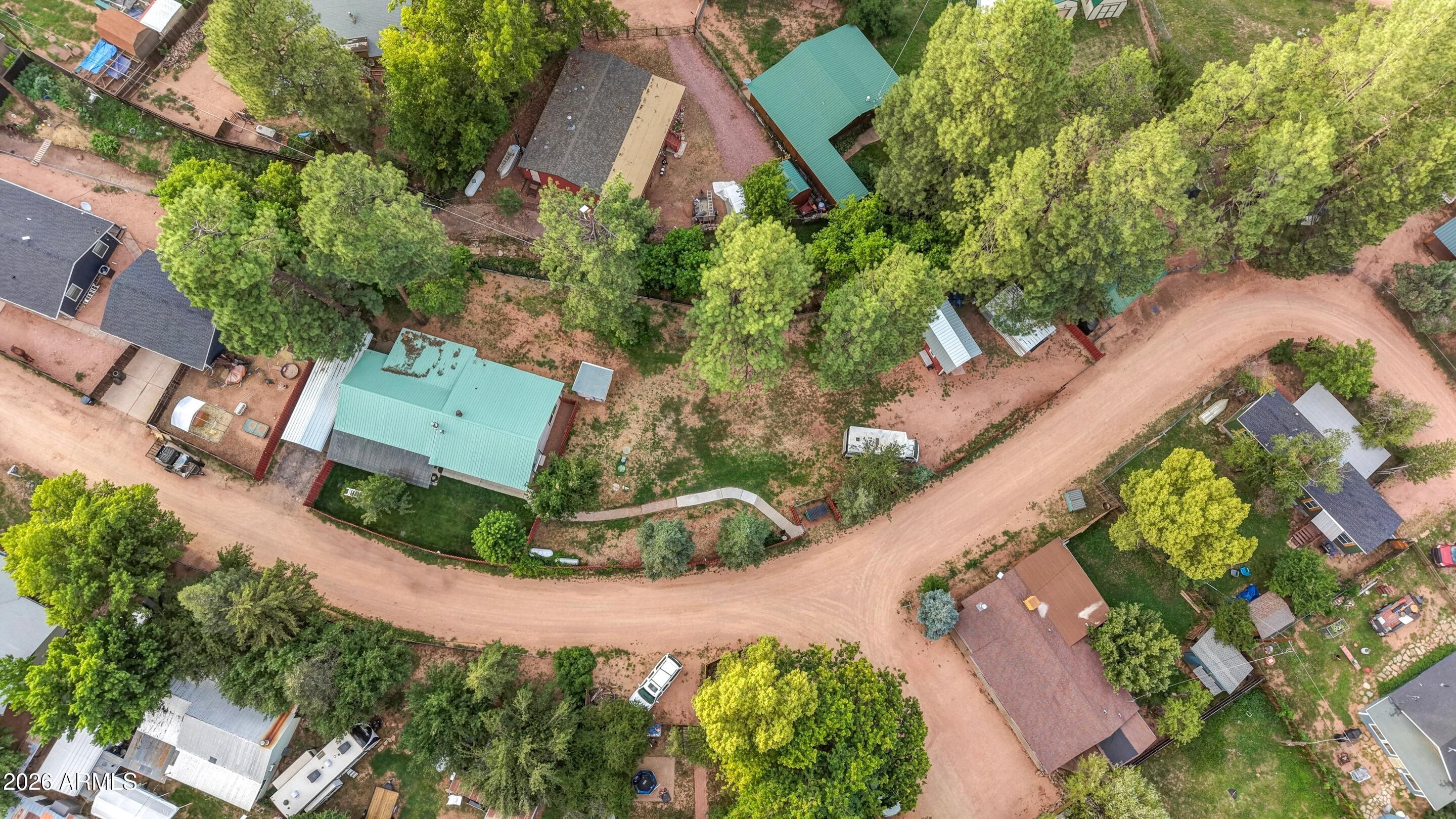214 Thompson Road Payson, AZ 85541 - Photo 42 of 46 Aerial View Top