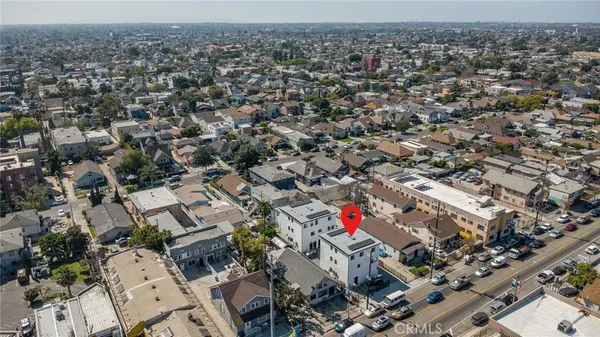 an aerial view of a city