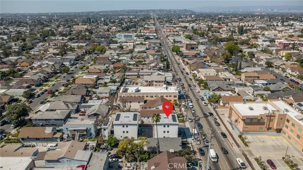 an aerial view of a city