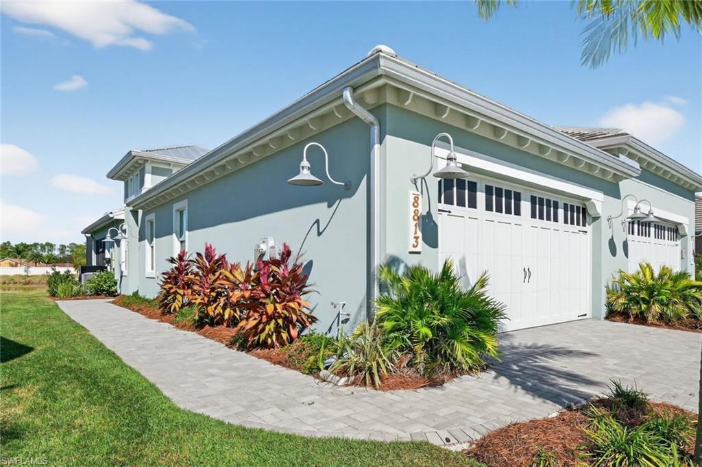 a front view of a house