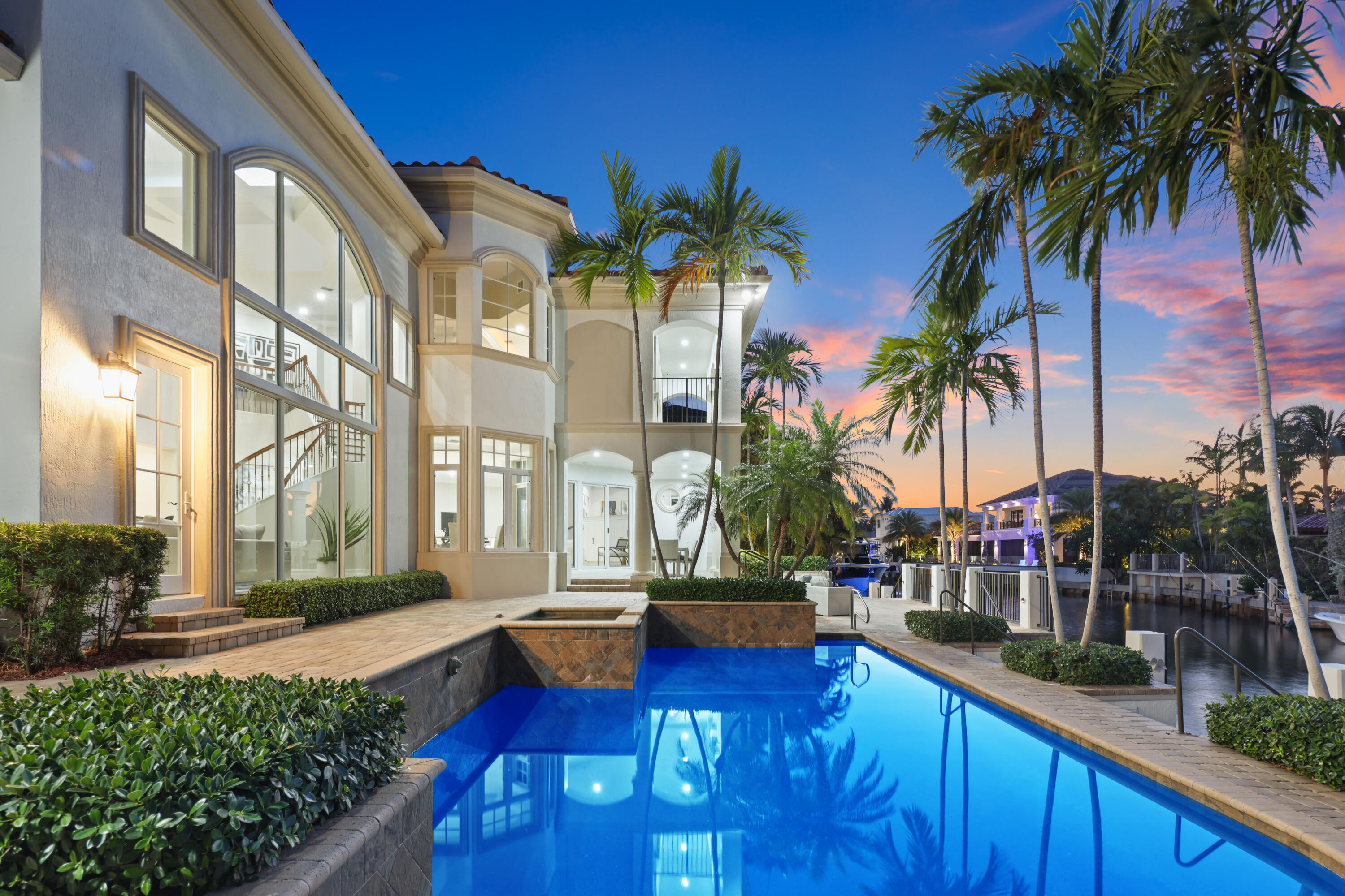 723 Marble Way Boca Raton, FL 33432 - Photo 62 of 89 Pool Twilight