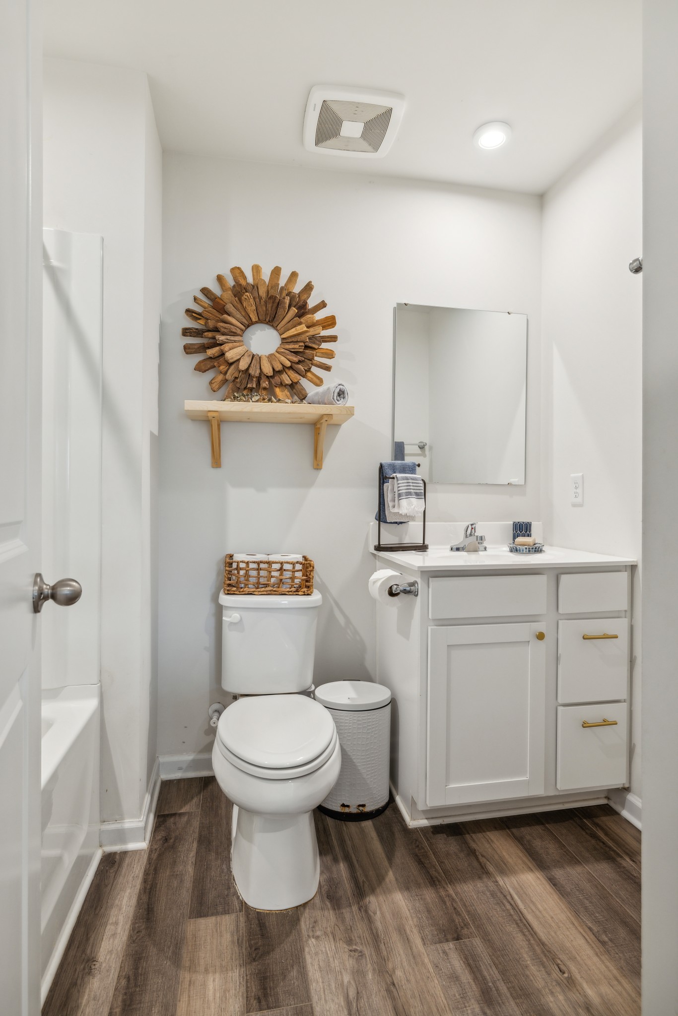 1718 Quail Run Way Spring Hill Spring Hill, TN 37174 - Photo 28 of 40 a bathroom with a toilet sink and mirror