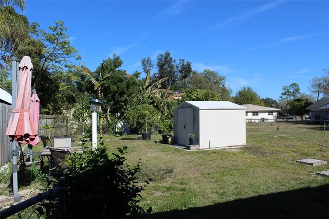 a view of a outdoor space and yard