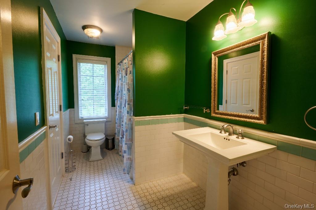 637 South Mountain Road New City, NY 10956 - Photo 29 of 36 a bathroom with a sink a toilet and a mirror