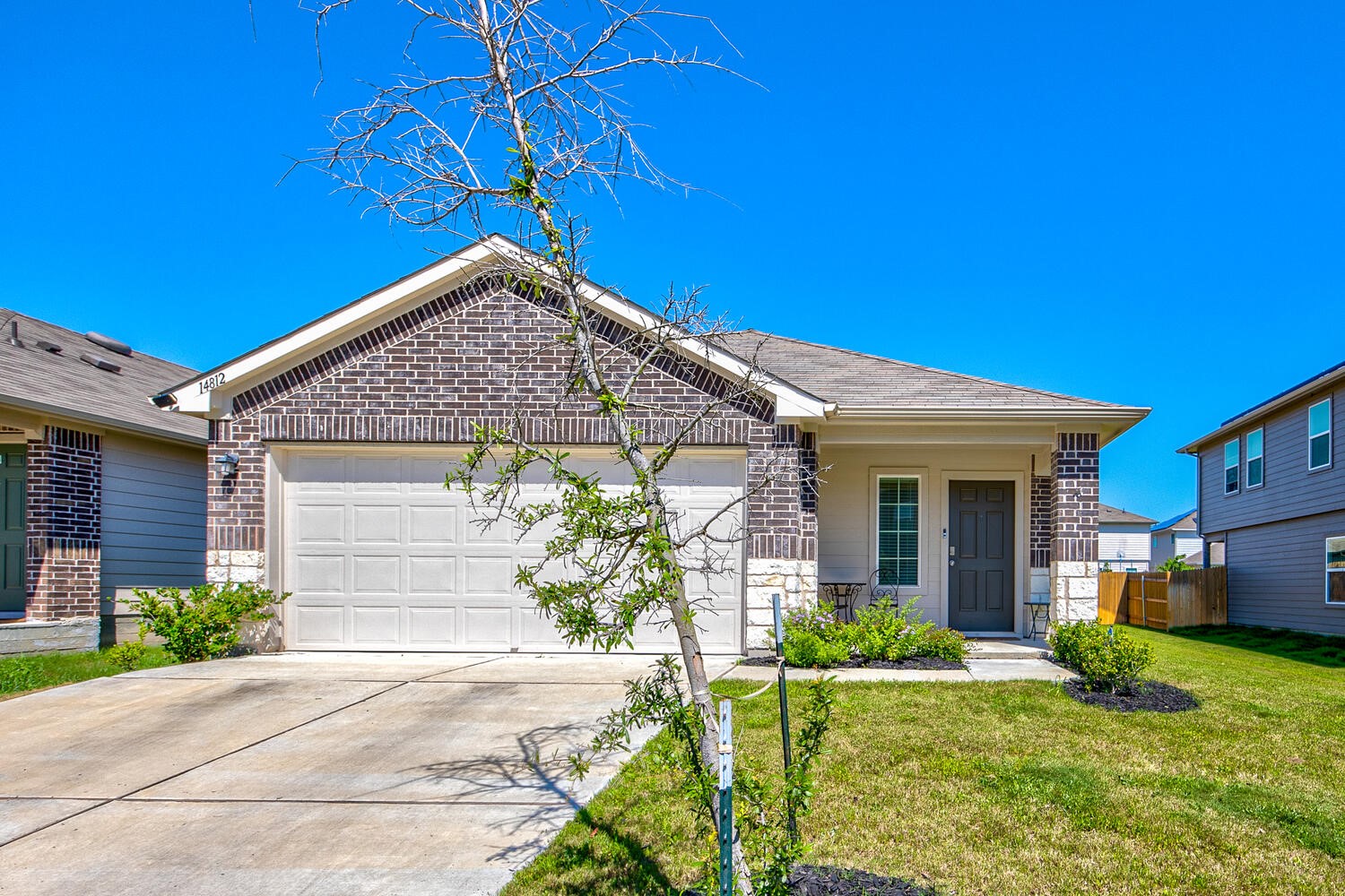 14812 Bajada Rd Manor Manor, TX 78653 - Photo 1 of 1 Beautiful, single story, brick and stone home with hardiplank siding is ready to welcome you! 14812 Bajada Rd, Manor TX 78653. MLS #2121702