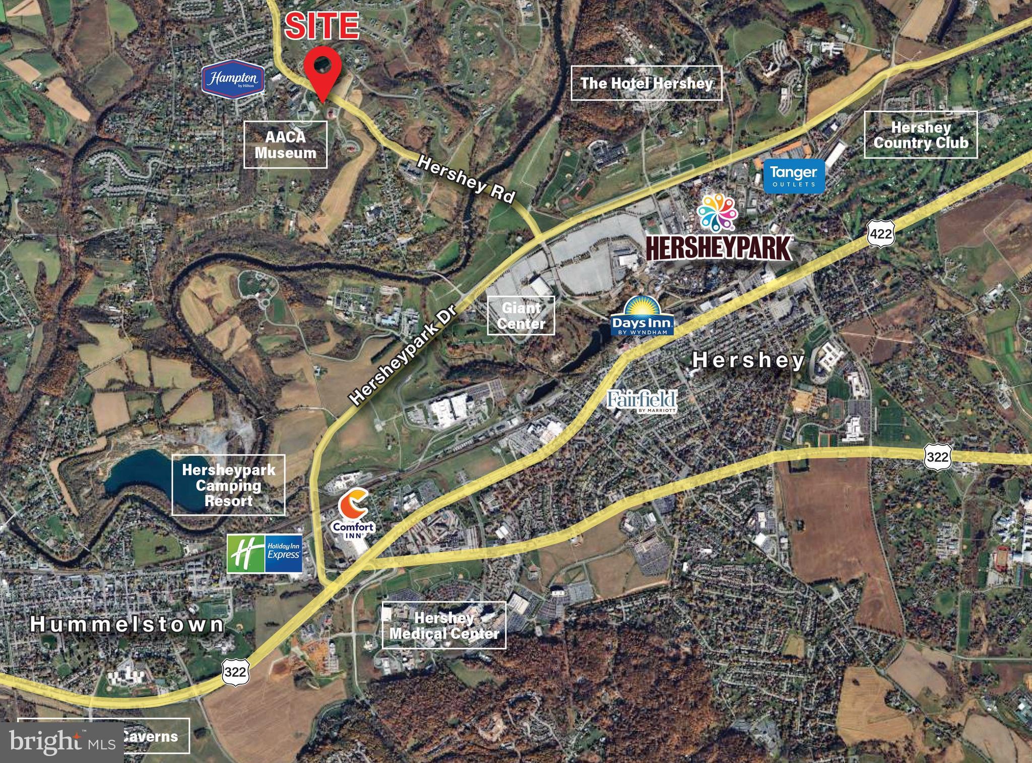 163 Hershey Road Hummelstown, PA 17036 - Photo 2 of 2 Hershey area map