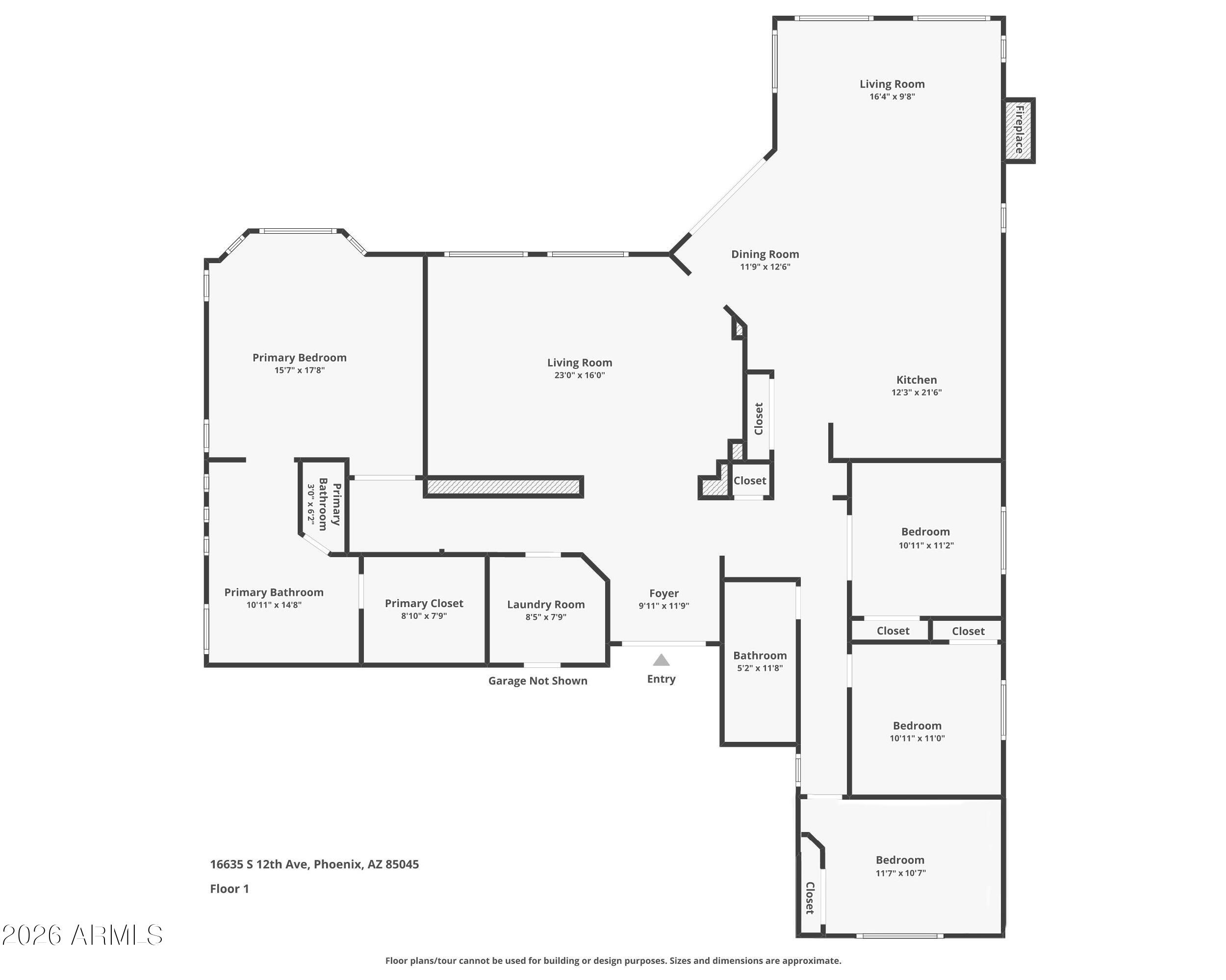 16635 South 12th Avenue Phoenix, AZ 85045 - Photo 43 of 43 a picture of floor plan