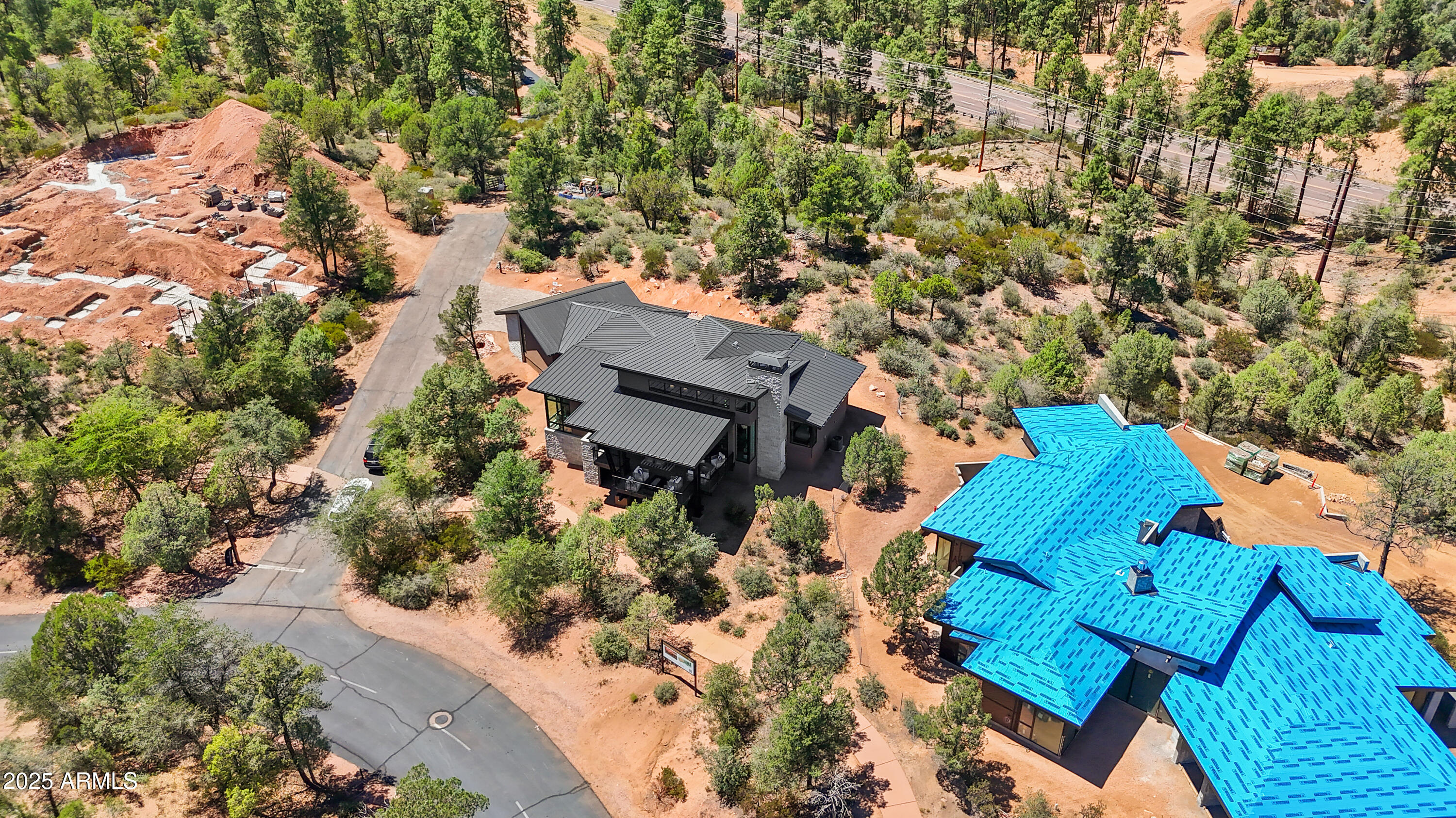 106 South Rim Club Drive Payson, AZ 85541 - Photo 46 of 49 an aerial view of a house with a yard