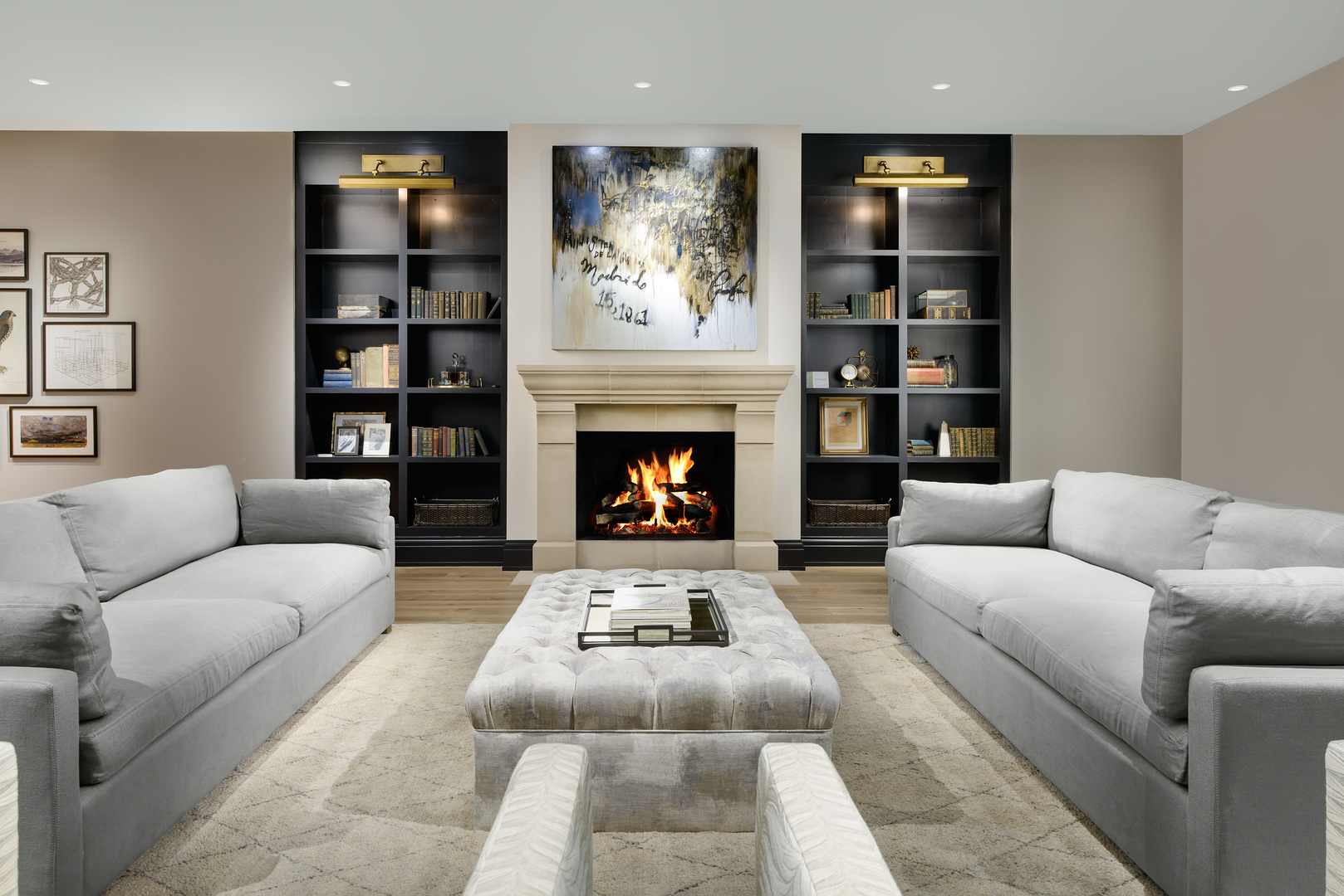 1109 West Washington Boulevard, Unit PH8C Chicago, IL 60607 - Photo 20 of 24 a living room with furniture and a fireplace