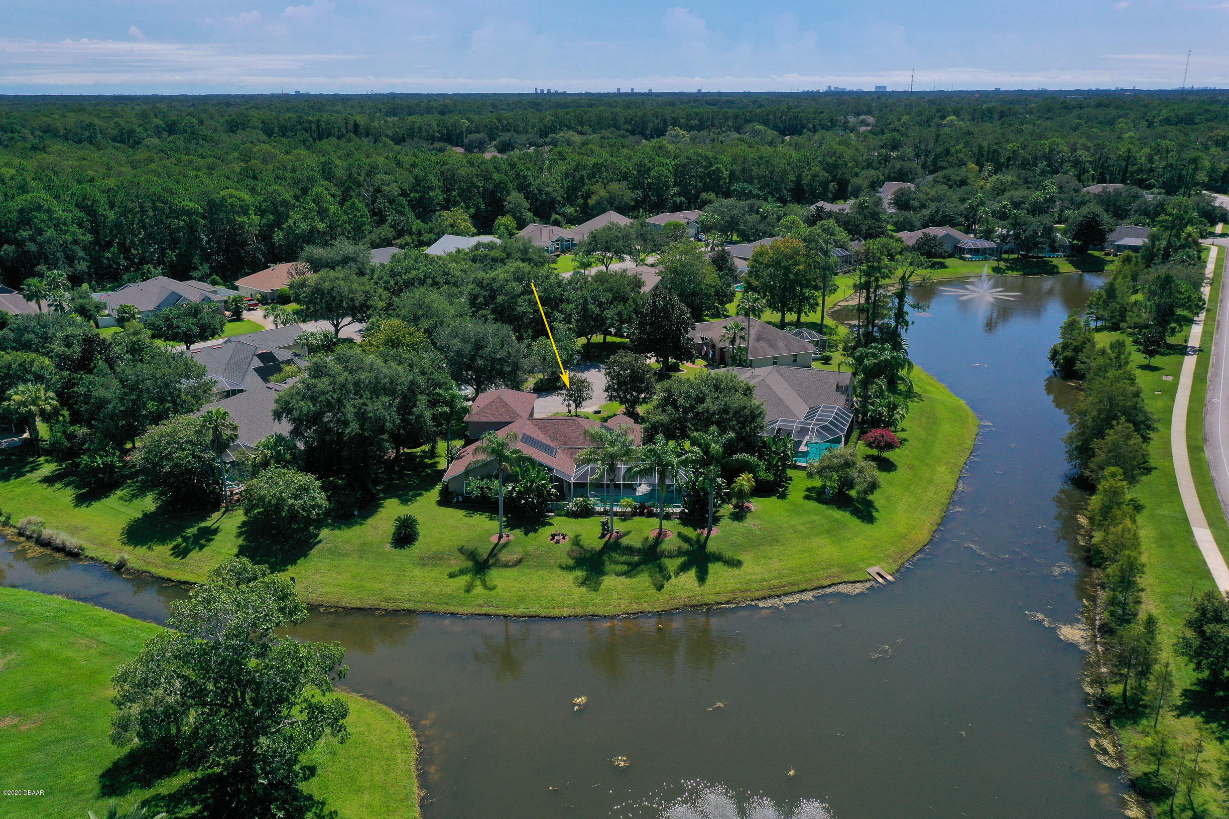 5 Creek Branch Way Ormond Beach, FL 32174 - Photo 42 of 42 an aerial view of a house with outdoor space and street view