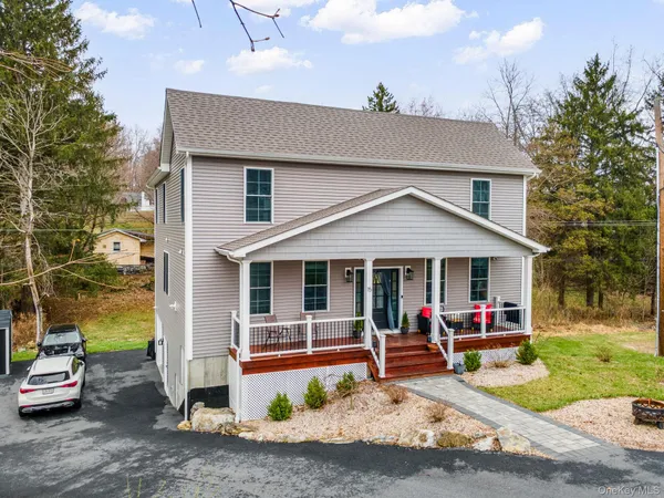 a view of a house with a patio