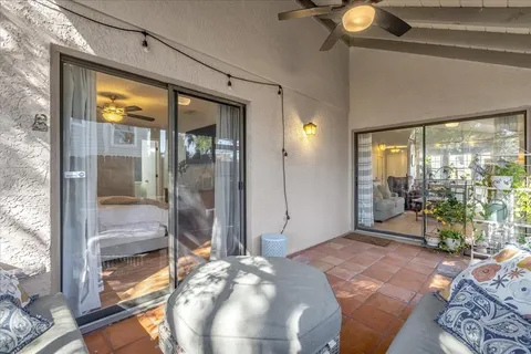 a very nice looking room with a large window