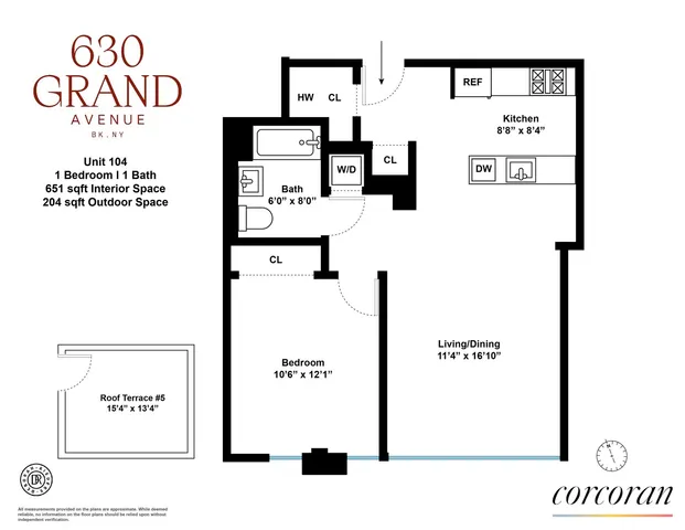 $869,000 | 630 Grand Avenue, Unit 104 | Crown Heights