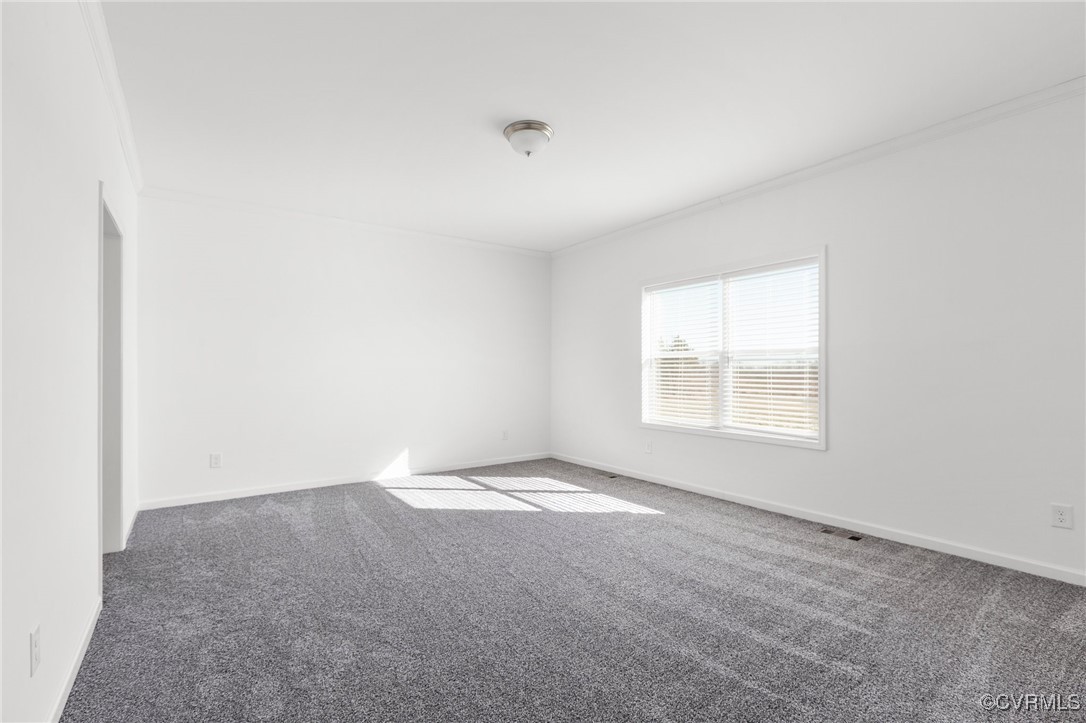 1151 Levi Road Green Bay, VA 23942 - Photo 28 of 38 Empty room featuring baseboards, crown molding, an