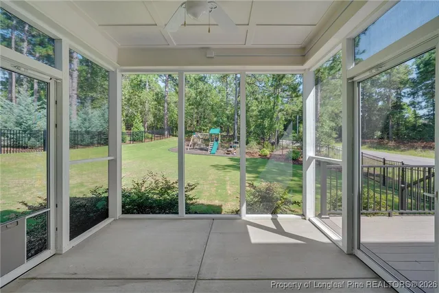 a view of a garden from a window