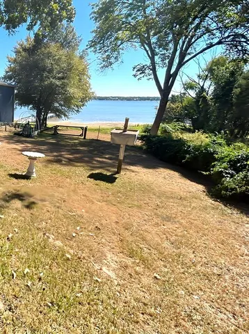 a view of a lake with houses
