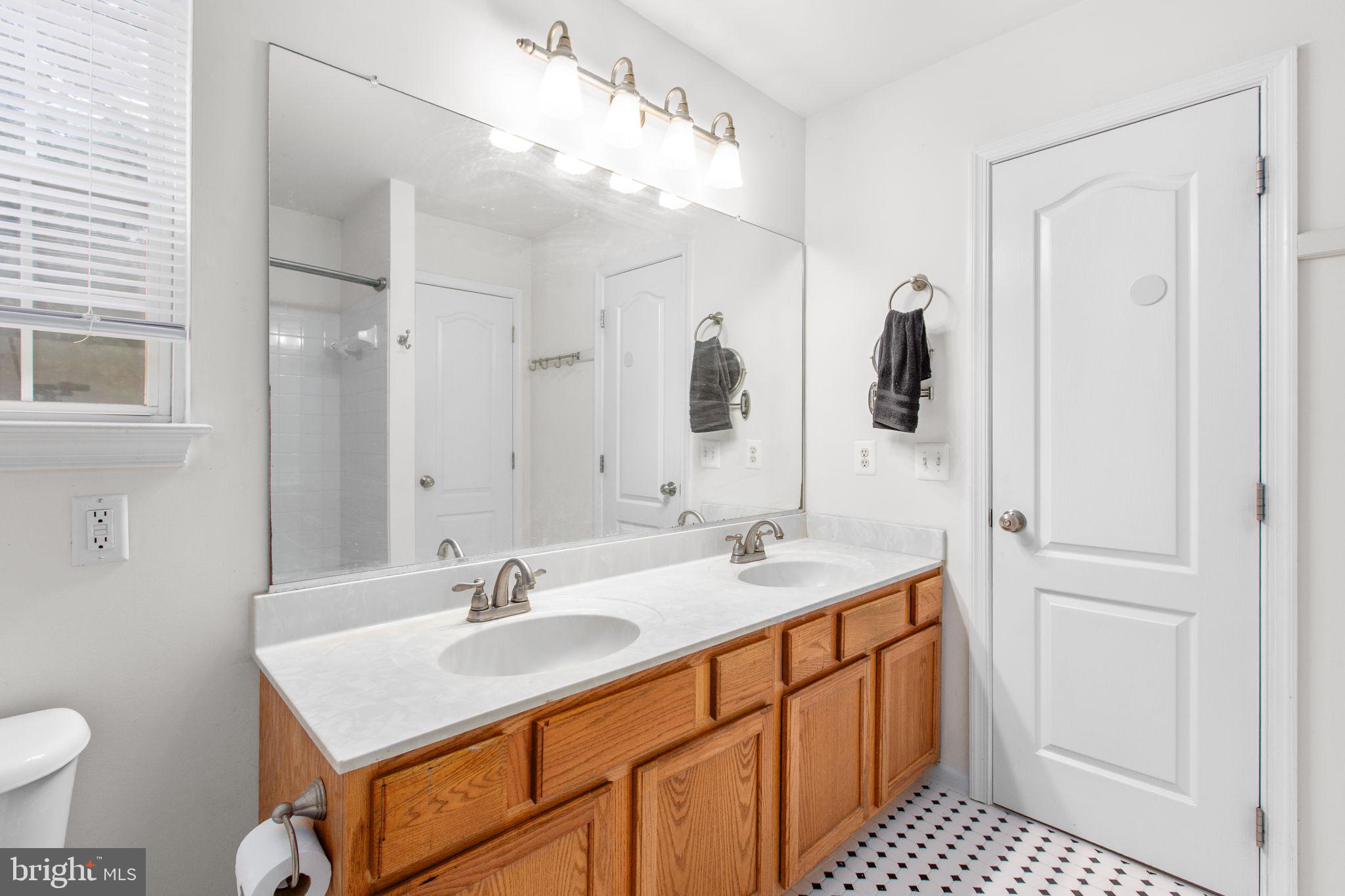 53 Bloomington Lane Stafford, VA 22554 - Photo 27 of 60 a bathroom with a sink a toilet and shower