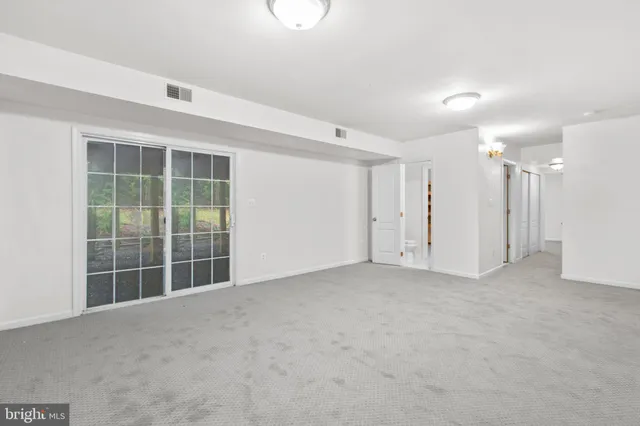 a view of an empty room