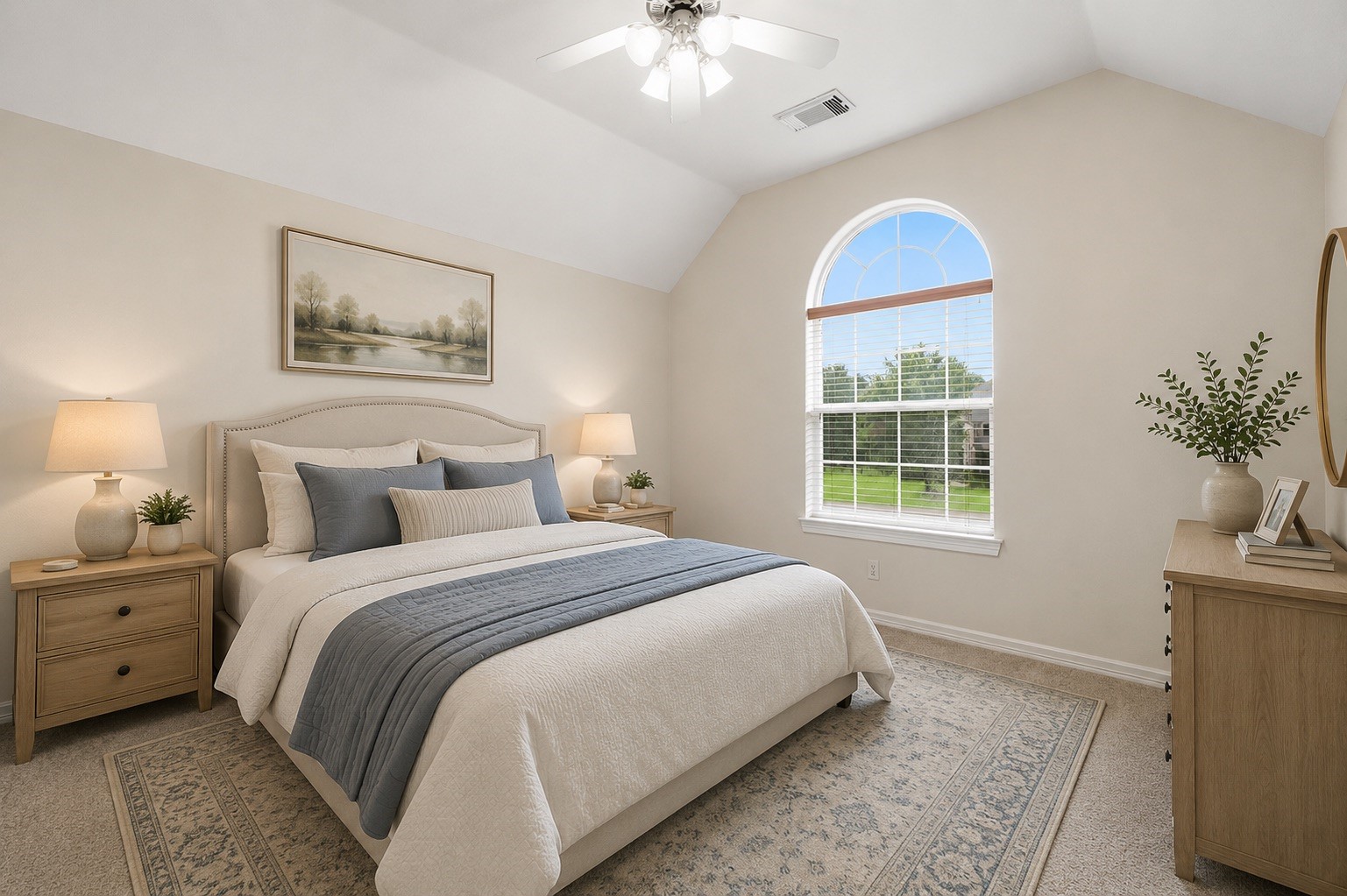 2716 Silverstone Way Conroe, TX 77304 - Photo 16 of 27 Secondary bedroom #1 features an en-suite bath. Virtually staged.
