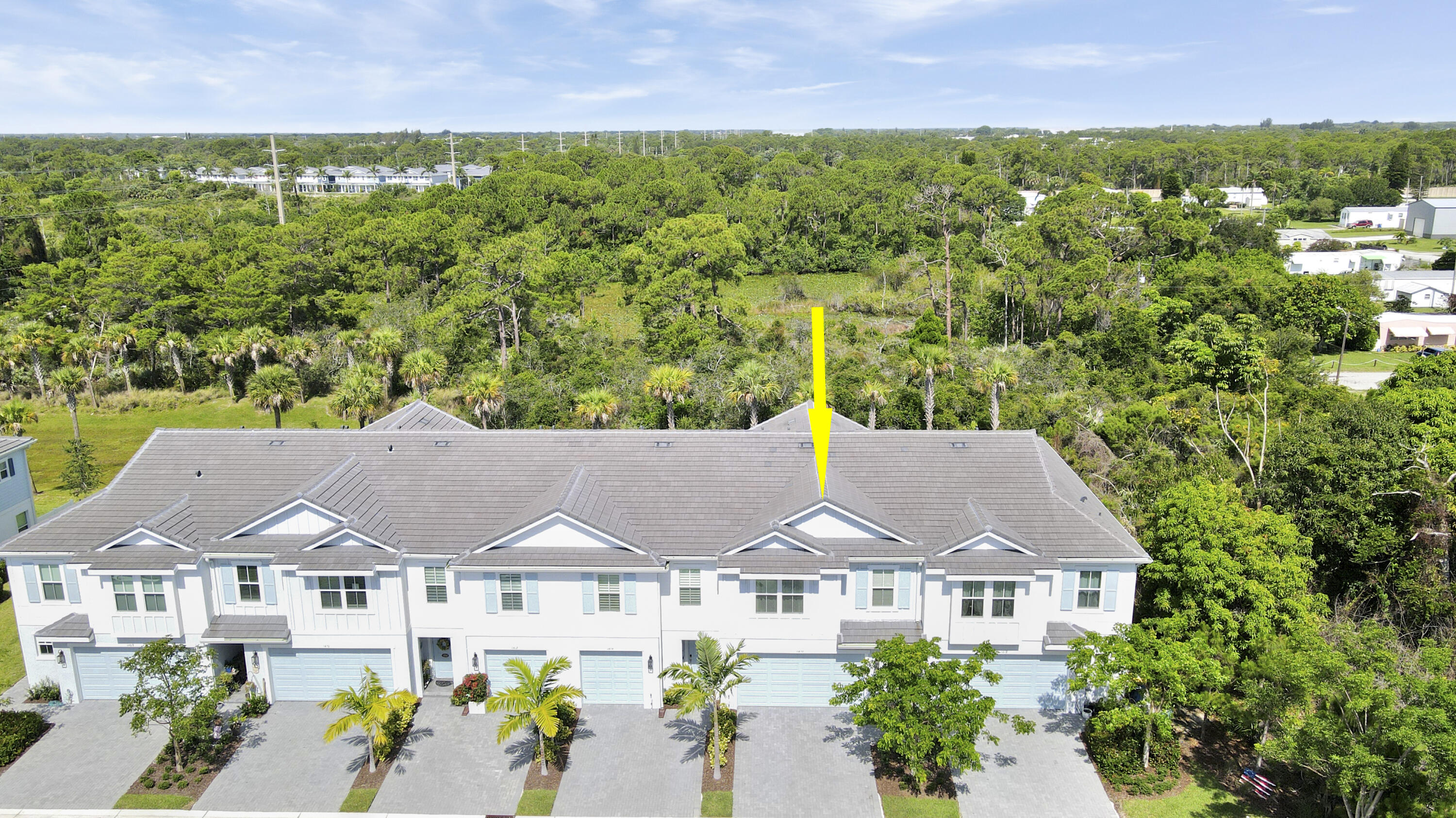 1416 Gopher Terrace Stuart, FL 34994 - Photo 36 of 53 an aerial view of residential houses with outdoor space and trees