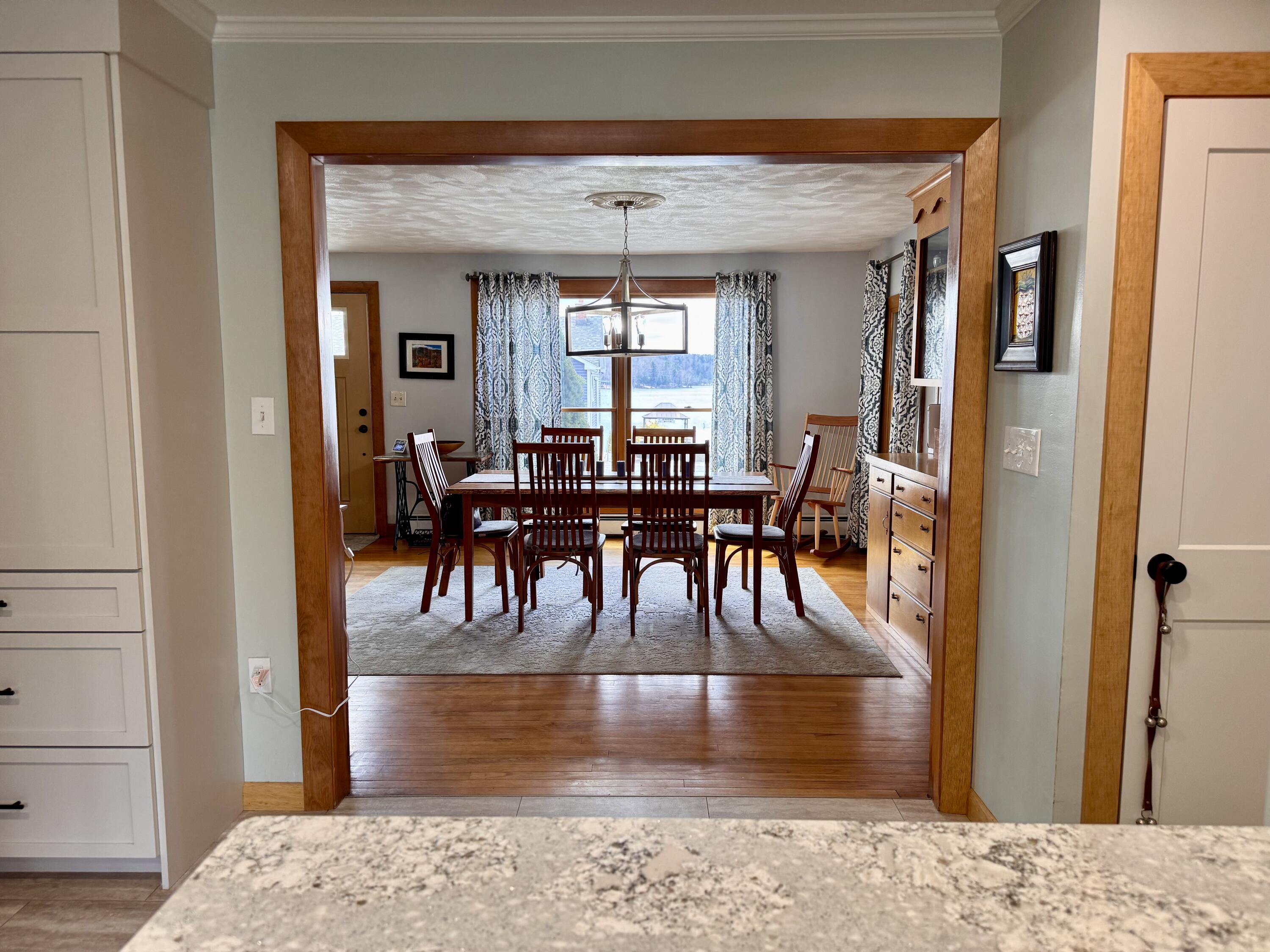 37 Belgrade Road Oakland, ME 04963 - Photo 7 of 24 View from kitchen to dining room
