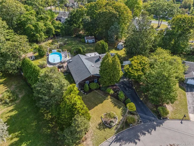 a view of a table and chairs in patio