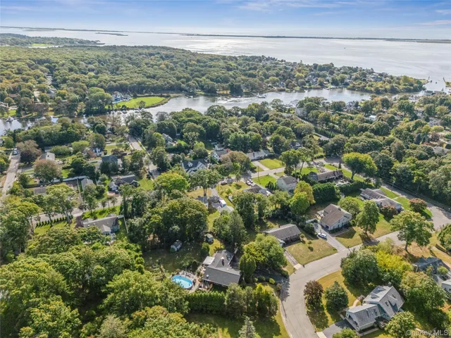 an aerial view of a city