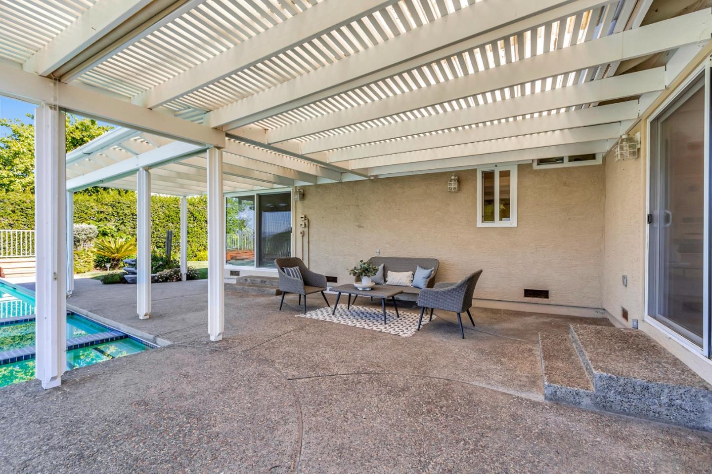 Utopia Place San Jose, CA 95127 - Photo 23 of 35 a backyard of a house with table and chairs