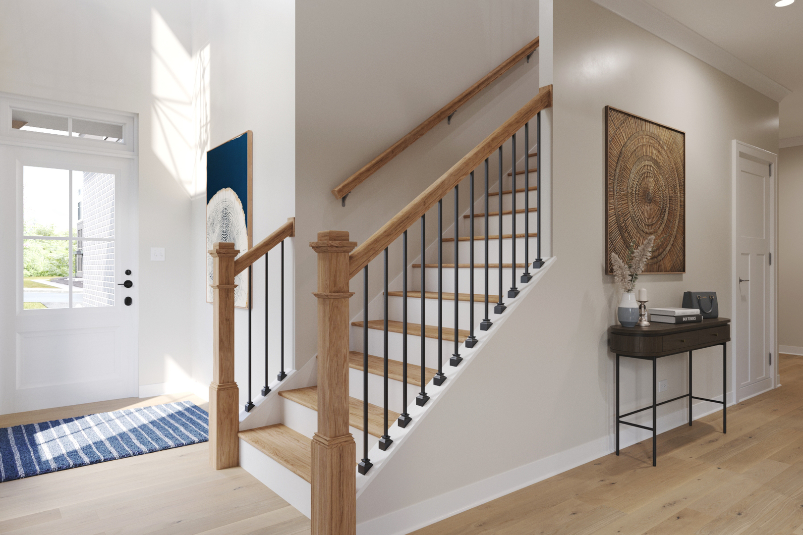 2026 Iron Ridge Lane Naperville, IL 60563 - Photo 6 of 19 a view of entryway and hall with wooden floor