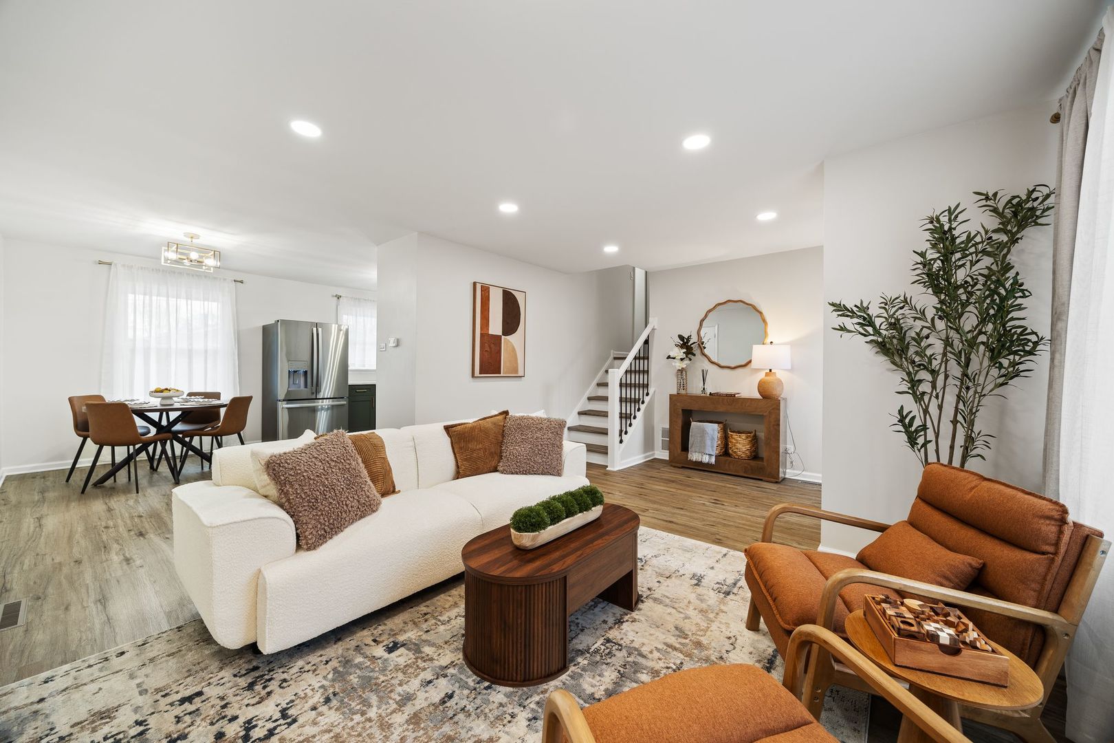 6791 Church Street Hanover Park, IL 60133 - Photo 3 of 24 a living room with furniture and a wooden floor