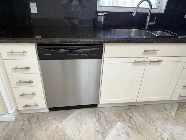 a close view of washer and dryer