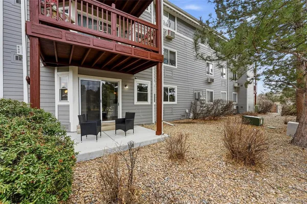 a view of a house with a patio