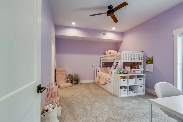 a view of a swimming pool with an outdoor seating