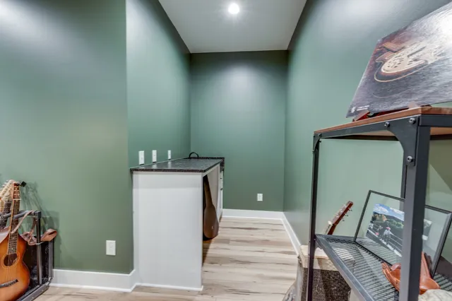 a view of a swimming pool from a lake view