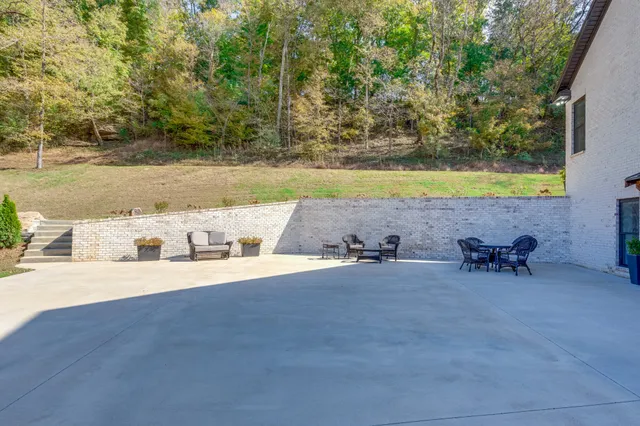 a backyard of a house