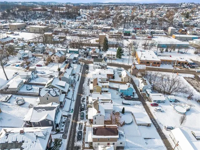 an aerial view of a city
