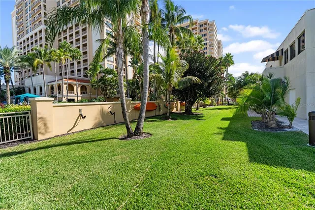 a view of a city and an ocean view