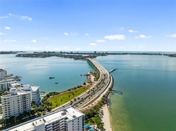 a view of a city and a lake view
