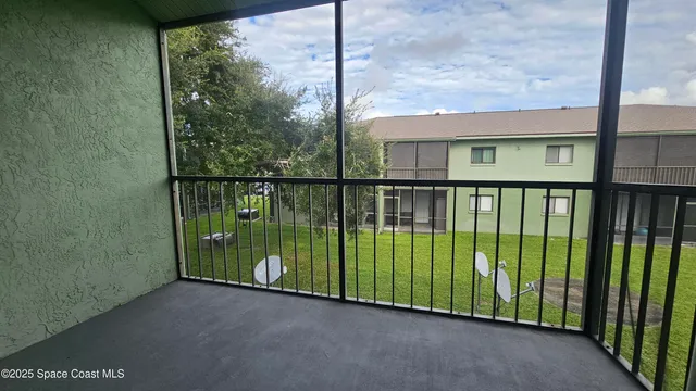 a view of a house with a balcony