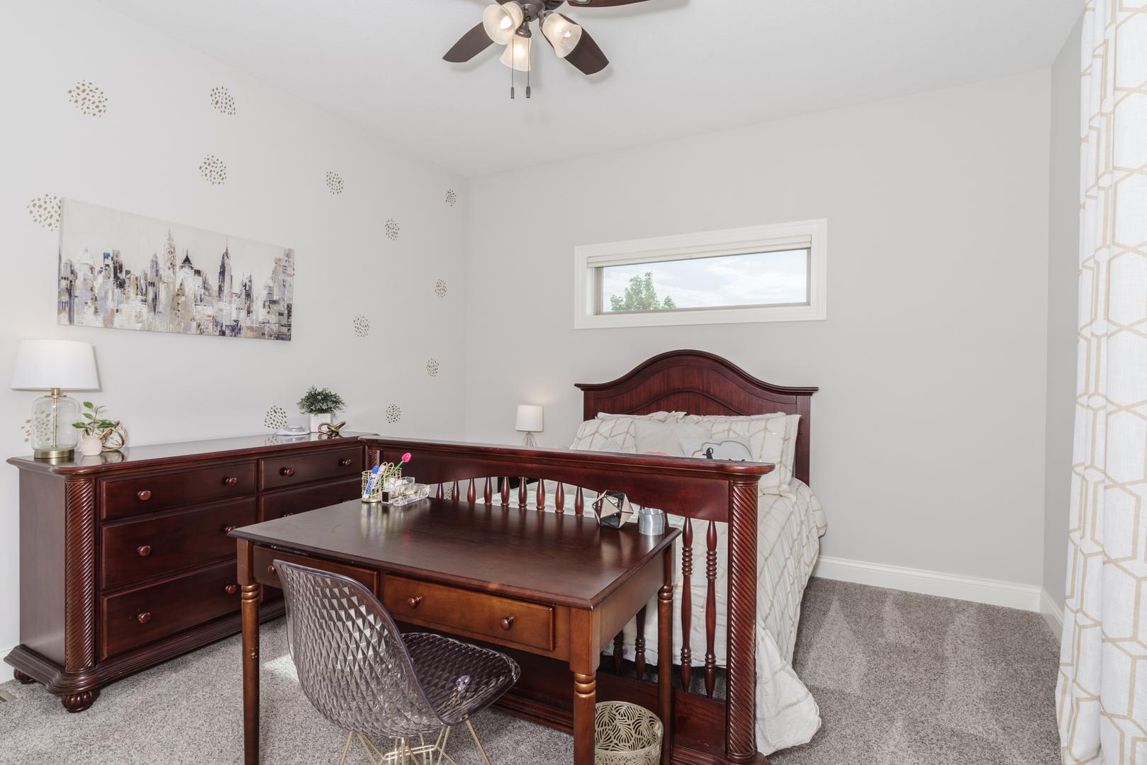 15924 Belfry Drive Bloomington, IL 61705 - Photo 32 of 59 a bedroom with a bed and a dresser in it