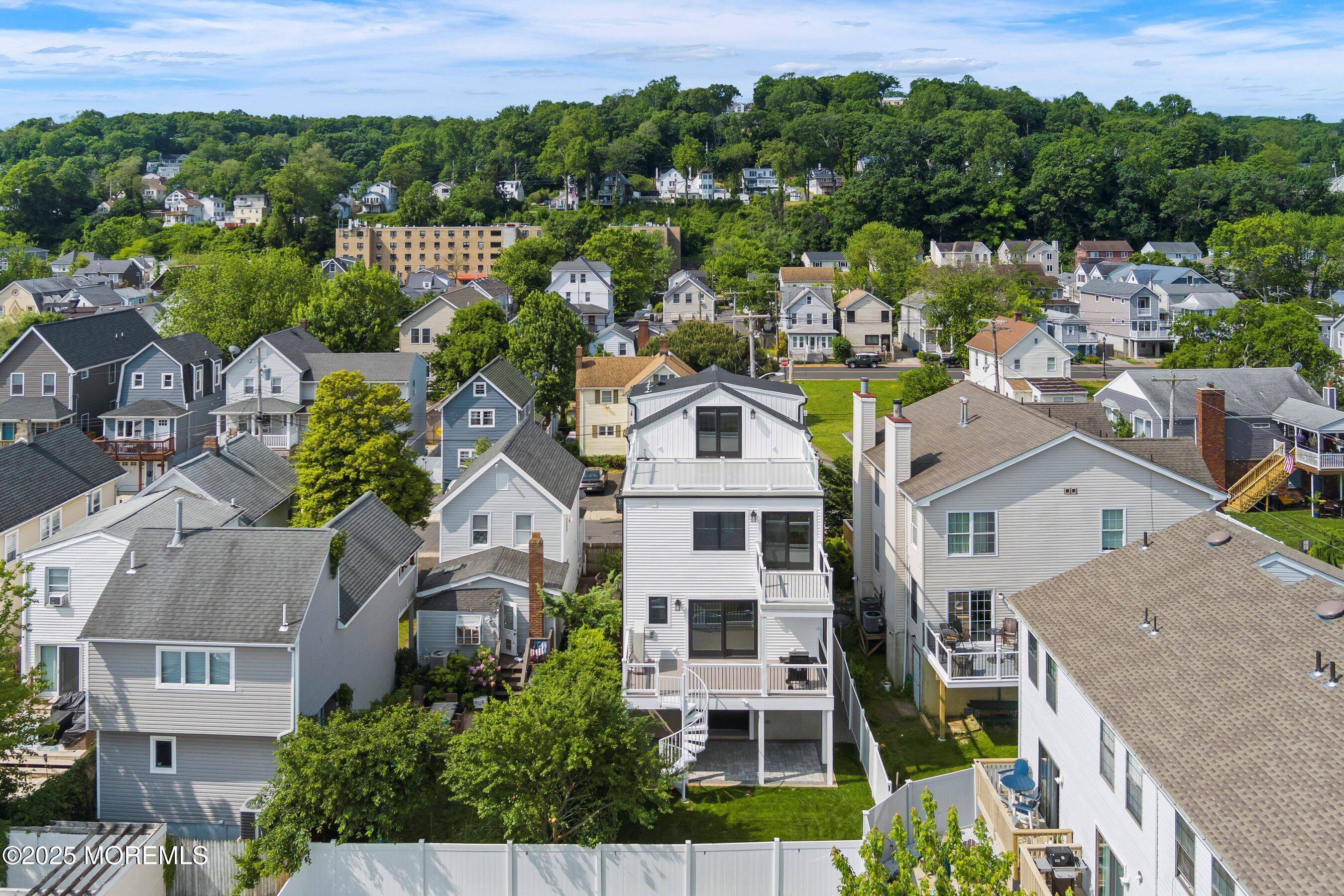 72 4th Street Highlands, NJ 07732 - Photo 35 of 43 an aerial view of residential houses with outdoor space