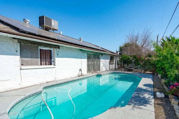 a view of a backyard with plants