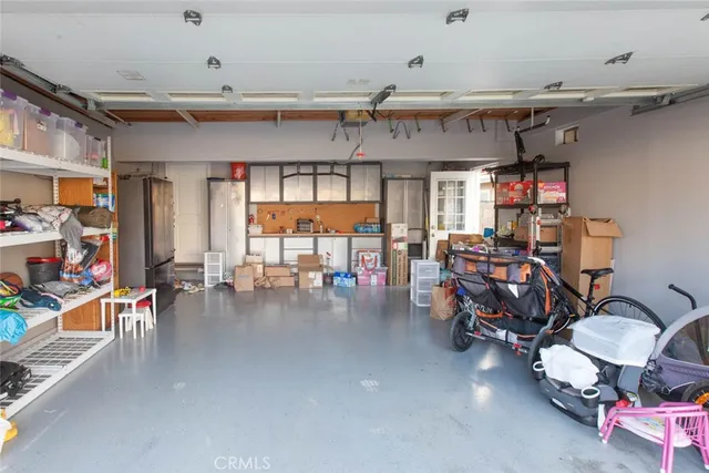 a living room with lots of furniture