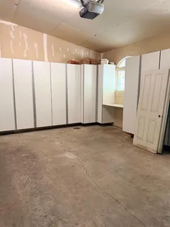 a view of backyard of house