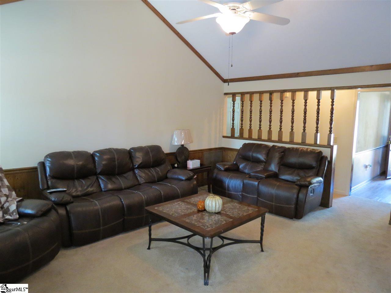 518 Fruitville Road Greenville, SC 29607 - Photo 11 of 35 High cathedral beamed ceiling makes the room huge