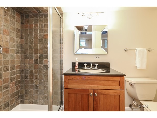 318 Forest Road Hinsdale, IL 60521 - Photo 20 of 23 a bathroom with a sink a toilet and mirror